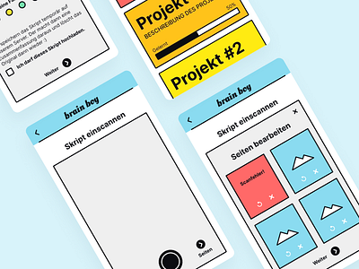 Brainboy App app design flo florian knoedl knoedl knödl reading reading app scanning script typography ui web