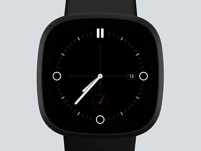 Fitbit Watchface app clock design fitbit versa3 watch watchface