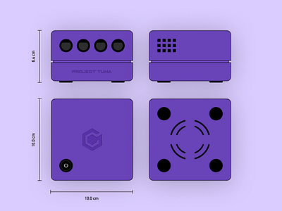 Gamecube Case for Raspberry Pi5