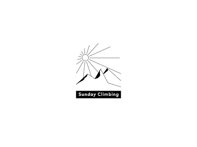 Sunday Climbing - Climbing club animated logo animation brand brand design branding climbing logo motion design sunday