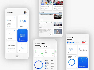 International Wealth Management App | Light Mode banking business clean dashboard design finance flat investment invision invisionstudio ios management minimalistic productivity simplistic stocks ui ux