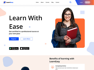 LearnEasy Landing Page