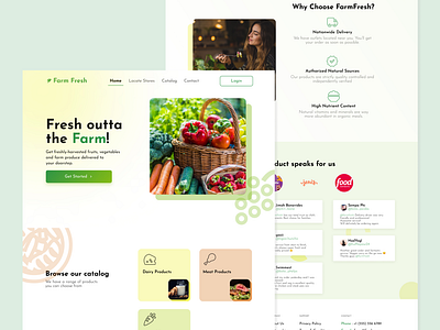 FarmFresh Landing Page Design