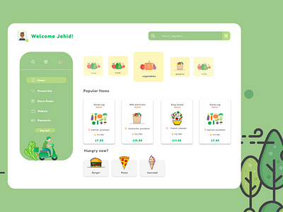 E-grocery and food Delivery Site