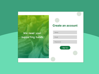 Sign up page design #01