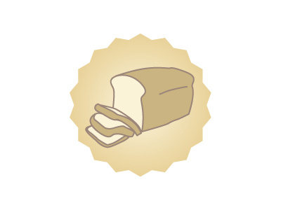 Bread Icon bakery bread design icon iconography illustration