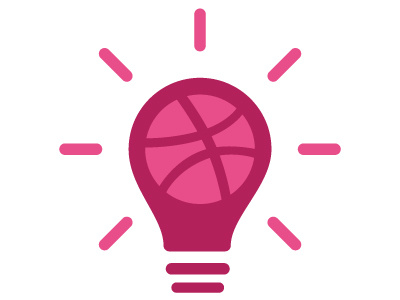 Dribbble Lightbulb dribbble