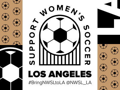 Support Women's Soccer Los Angeles illustrator logo logo design soccer women