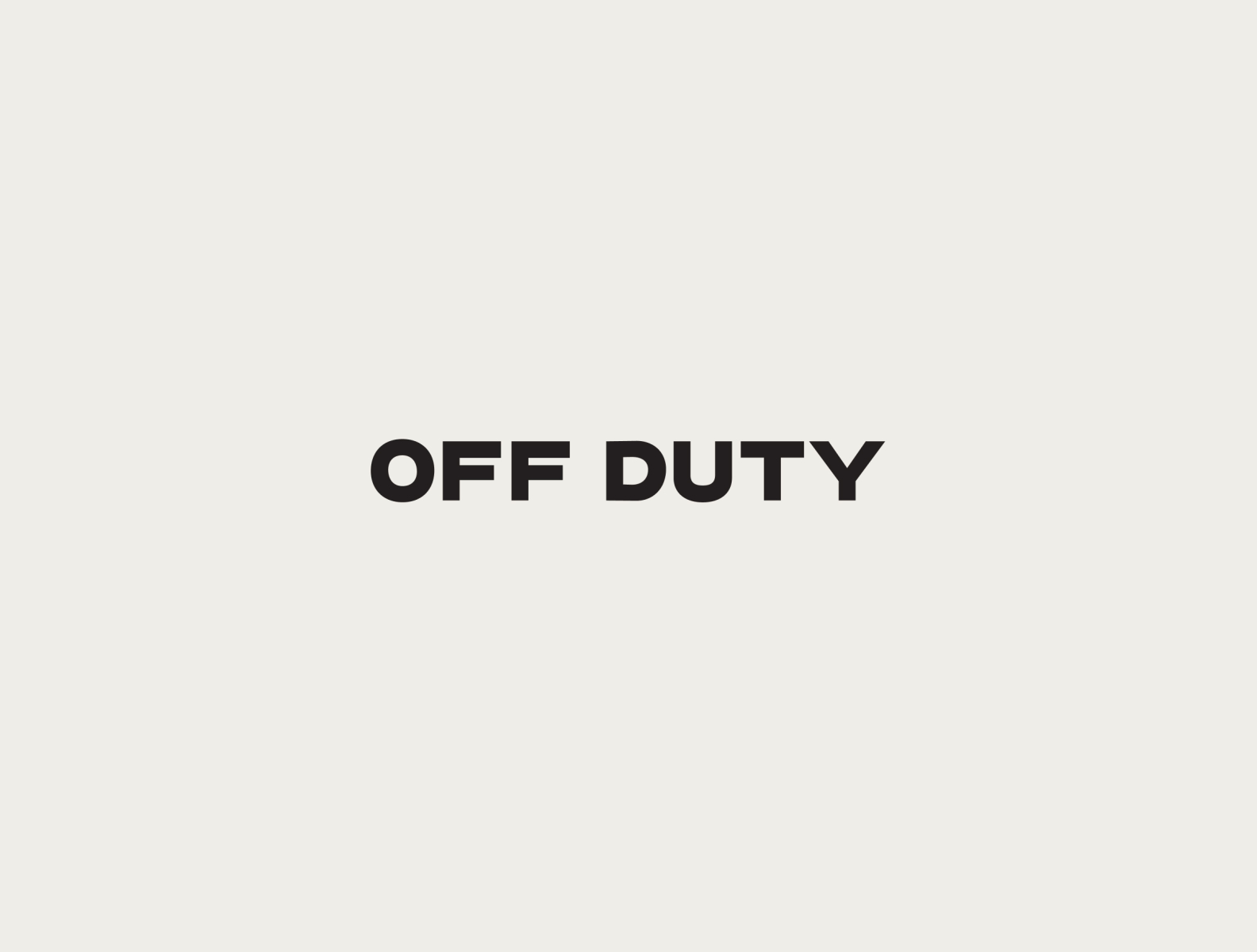 OFF DUTY by Chelsea LaSalle on Dribbble