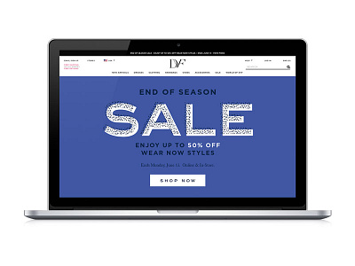 DVF — End of Season Sale dvf fashion graphic design illustration pattern type web design