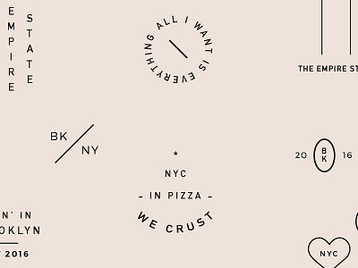BK NY 01 branding illustration illustrator layout new york type