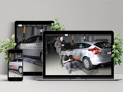 Responsive Website for an Icelandic Auto Repair Shop iceland icelandic responsive web design website