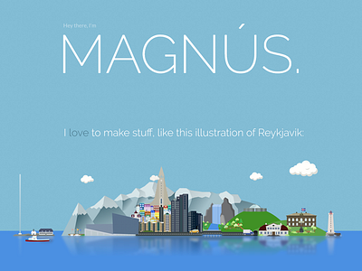 Design Portfolio Website iceland illustration magnus portfolio ui ux website