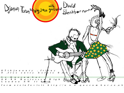 Djanan Turan n David Blenkhorn gig poster