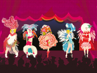 Cahide Cabaret cabaret colorful dance drag queen dragqueen figure gig posters illustration illustrator poster