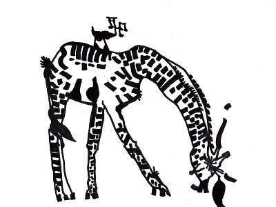 Giraffe blackandwhite bnw fine art fine arts fineart giraffe illustration illustrator sketch sketchbook