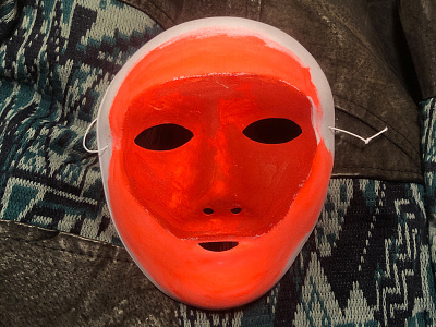 Mask 1 design fine arts fineart handpainted illustration illustrator mask mask painting masked masks painting red