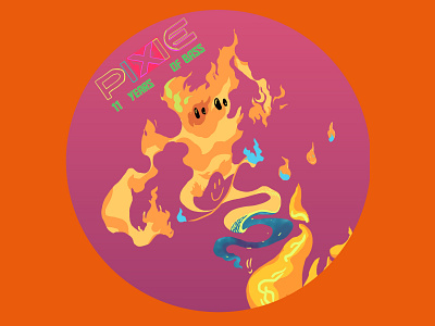 PIXIE Underground Anniversary Stickers 8 anniversary flyer character character design colorful design fine arts fire flame graphic illustration illustrator pixie underground sticker sticker design stickers