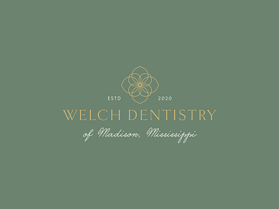 Welch Dentistry brand brand identity identity identity mark logo logo design logotype wordmark