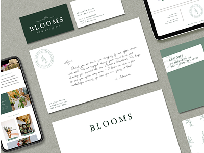 Blooms Company brand branding floral florist graphic design photograph search engine optimization signage design small business videography website