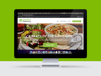Taziki's Website advertisement brand content design content marketing content strategy data food greek restaurant search engine optimization website