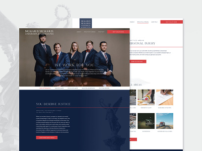 McHard, McHard, Anderson & Associatees identity law firm lawyer responsive design web design web designer web development website