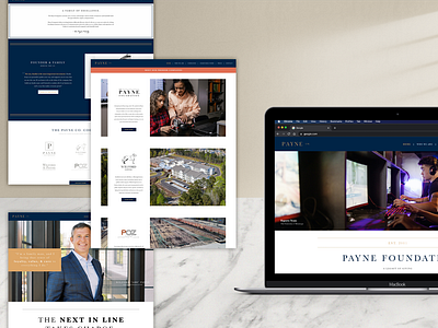 Payne Co. brand brand identity branding copy writing identity photography web web design website website design