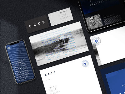 ECCE brand brand design business suite collateral identity identity design logo print design stationery