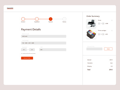 Checkout Page checkout dailycacatoes dailyui ui