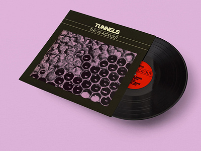 Tunnels "The Blackout" LP album art album artwork album cover album cover design graphic design no wave packaging design packaging mockups print visual design