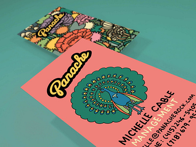 Panache Business Card branding business card illustration logo