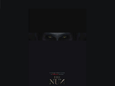 As part of a competition for movie the Nun as a part for movie promotion. design poster poster design