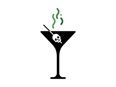 Spooky Martini drink halloween martini skull