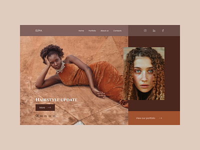 Photographer's portfolio website design