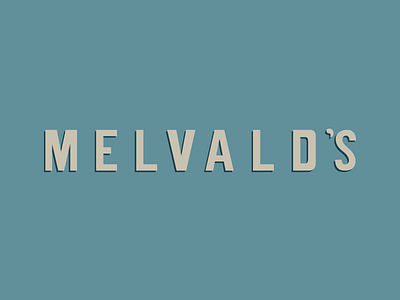 MELVALD'S Typeface 80s 80s style colorscheme design illustration lettering letters logo logo design typeface typography