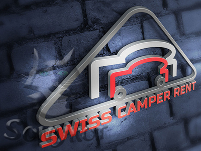 3D camprusso mockup wm branding vector лого