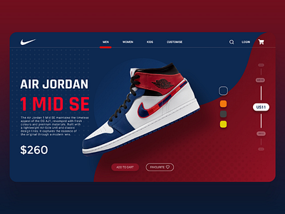 Nike Website Design 2020trend design footwear nike product shoe shop sneaker sports ui uiux websitedesign