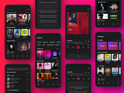 Music App UI Design