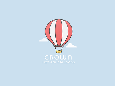 Crown Hot Air Balloon / Daily Logo Challenge #2