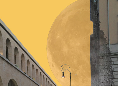 MOON abstract abstract art abstract design archi̇tecture art collage collage art collage maker collageart collages concept design illustrator italy moon rome travel typography