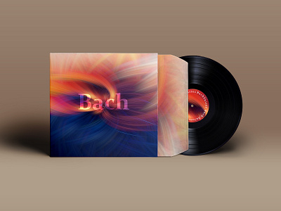 Bach Vinyl Cover adobe photoshop bach cello design music album music cover package design packaging photoshop vinyl vinyl cover vinyl cover art vinyl design