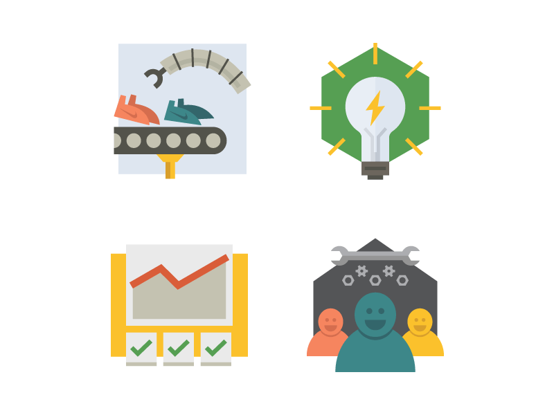 Icon Set (Part II) business color flat gif icons manufacturing product