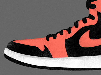 Air Jordan illustration nike noise shoe texture