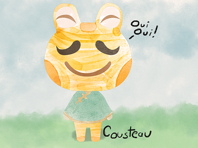 Animal Crossing Art - Cousteau