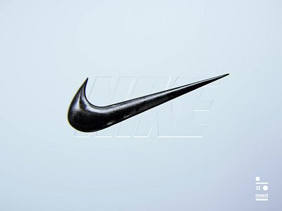 Nike logo Light 3d art cgi design logo nike typography