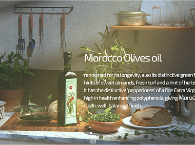 Moroccan Olives oil Still life 3d art cinema4d