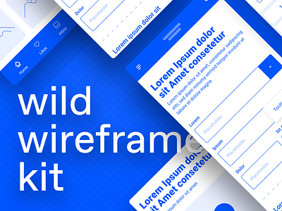 wild wireframe kit app design interface kit mobile ui user wireframe kit wireframes