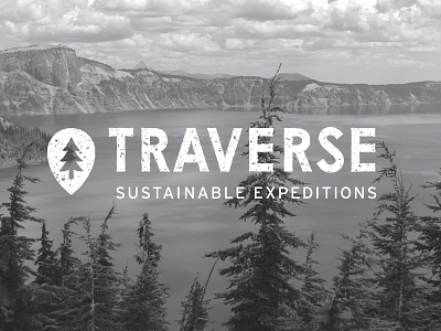 Traverse Sustainable Expeditions brand branding design graphic icon iconography identity logo logotype nature photography sans serif sustainable texture