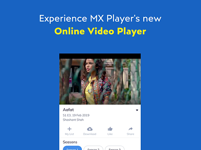 Online Video Player Redesign for MX Player mx player streaming app video video player