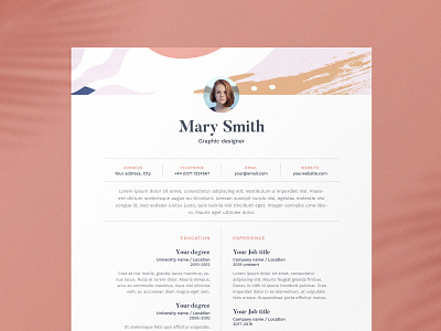 Mary | CV / resume template